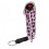 Pepper Spray with Pink Cheetah Style Leatherette Holster