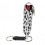 Pepper Spray with White Cheetah Style Leatherette Holster